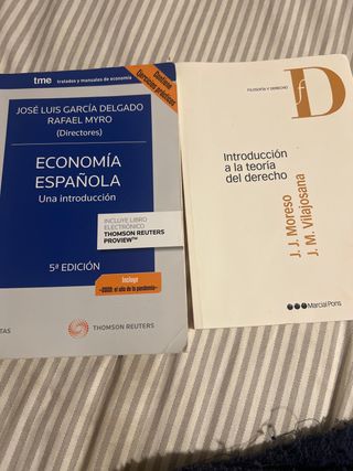 Economía española y introduccion derecho
