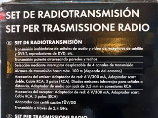 Transmisor inalámbrico video y audio