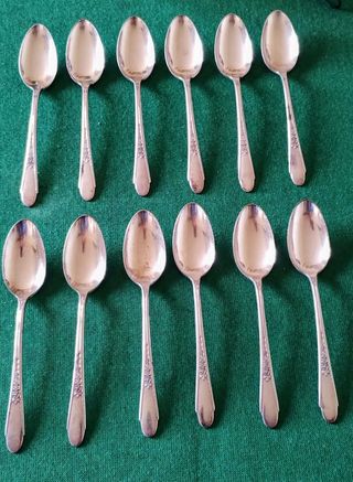Set di 12 cucchiaini USA, vintage anno 1941