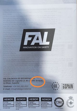 Zapatos seguridad 43