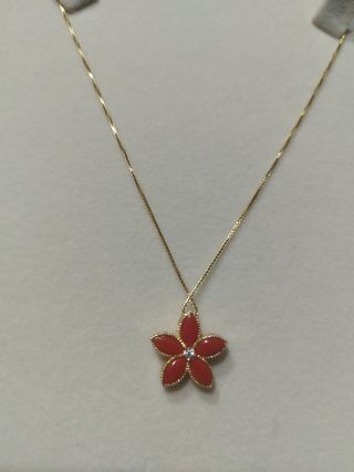 Collana argento e corallo originale