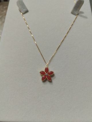 Collana argento e corallo originale