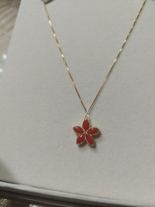 Collana argento e corallo originale