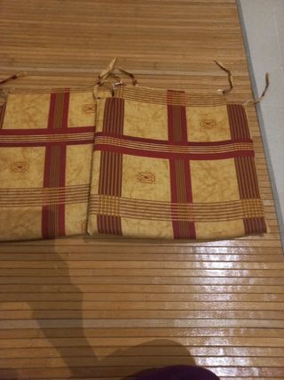 Lote de 3 cojines sillas cocina