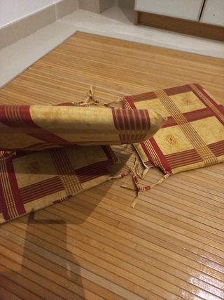 Lote de 3 cojines sillas cocina