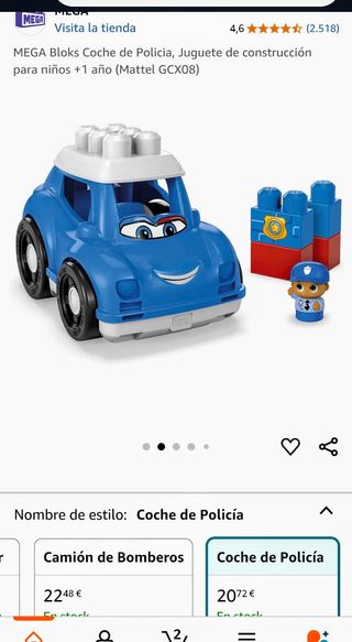 Coche Grande  Policía MEGABLOKS