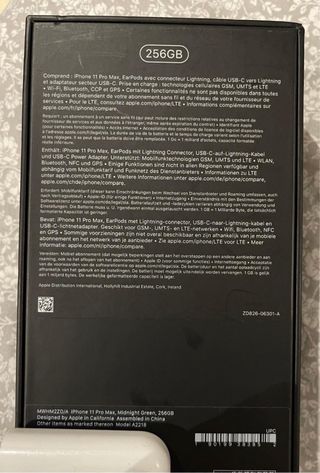 Iphone 11 Pro Max 256Gb