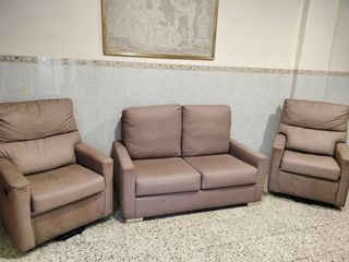 Set divano e poltrone relax reclinabili