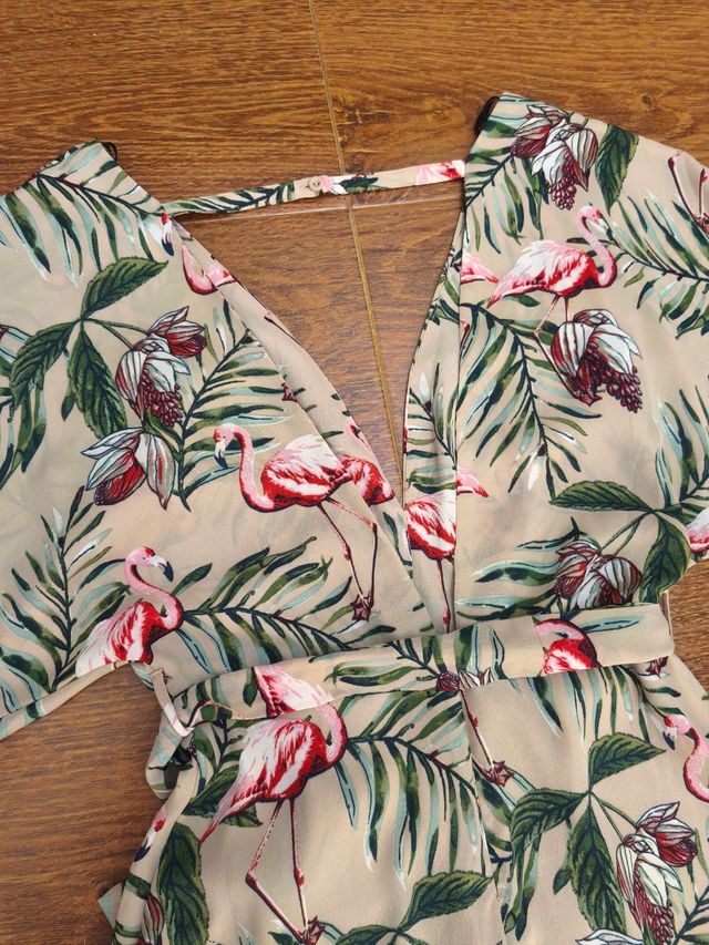 Mono corto estampado flamencos