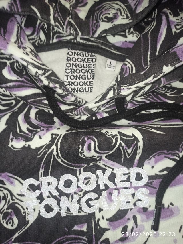 Sudadera con capucha unisex Crooked Tongue