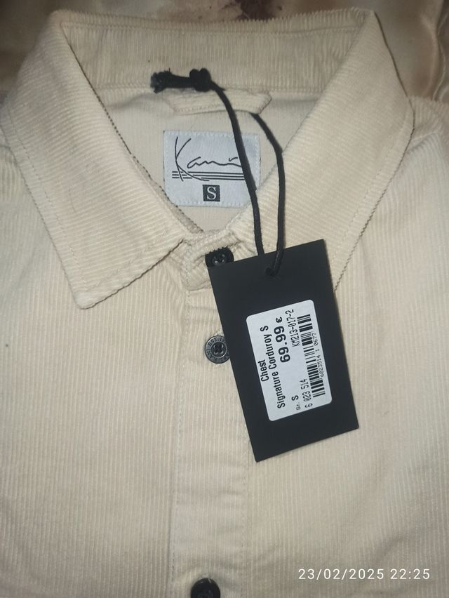 Camisa de pana Karl Kani talla S hombre o unisex