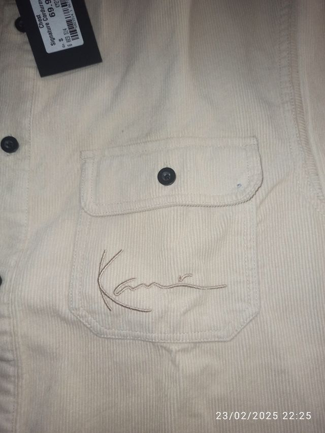 Camisa de pana Karl Kani talla S hombre o unisex