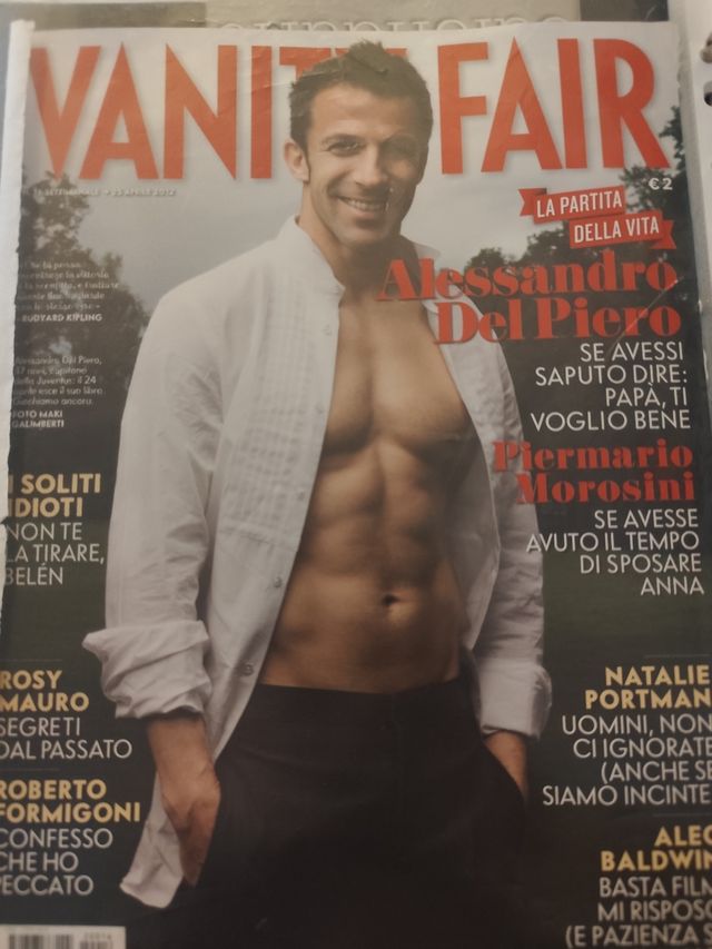 Alex Del Piero articolo Vanity Fair