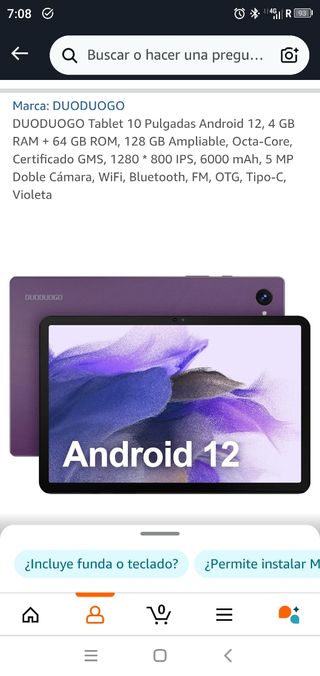 Tablet 10" android 