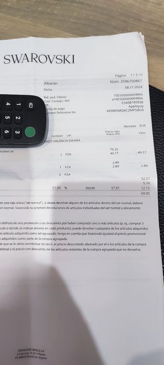 Pulsera Swarovski NUEVA SIN ESTRENAR