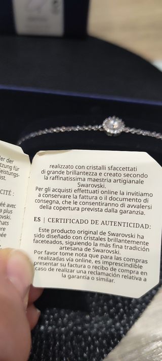 Pulsera Swarovski NUEVA SIN ESTRENAR