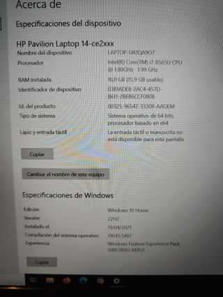 !!!!!Portátil HP Pavilion Laptop 14!!!