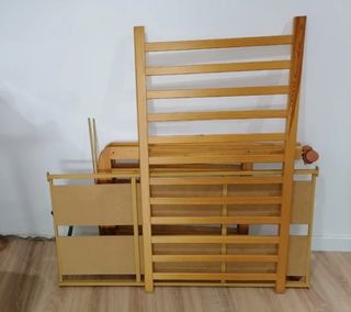 Cuna madera con colchón 