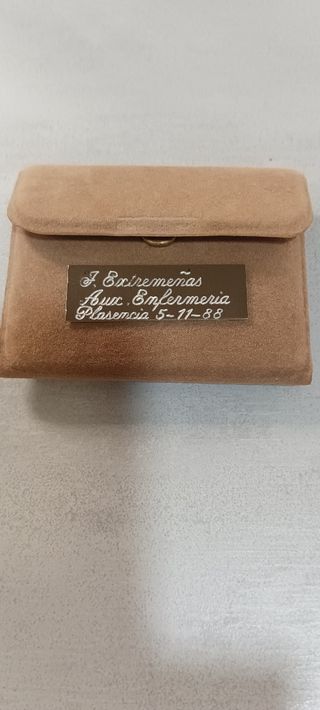 Moneda de plata en estuche