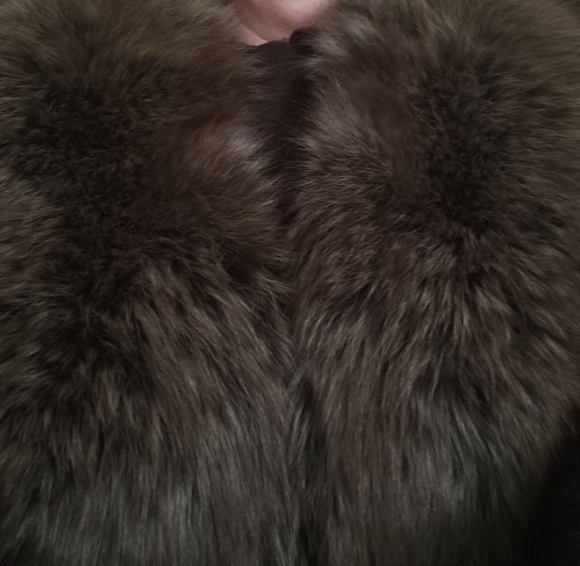 Collo volpe marrone
