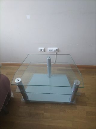 Mesa de TV. De cristal de murano.