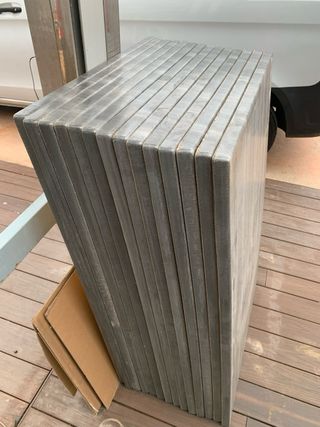 Sobre de mesas para terraza jardin.....