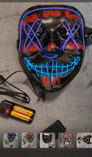 Mascara la purga con luces led 