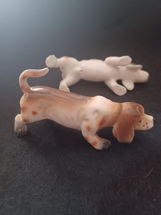 Coppia bassotti ceramica inglese