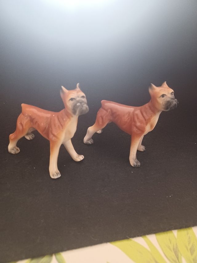 Coppia boxer ceramica inglese