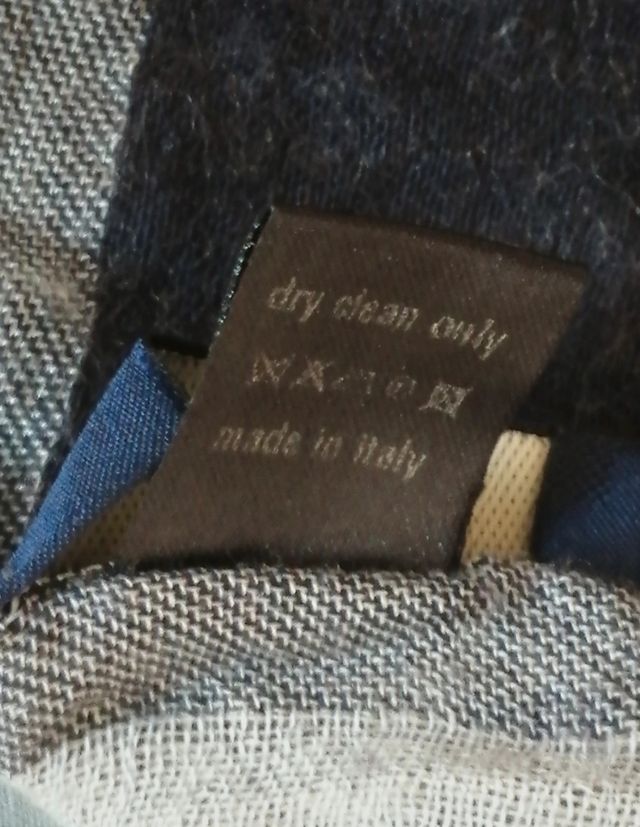 Sciarpa misto lana, nero e bianco