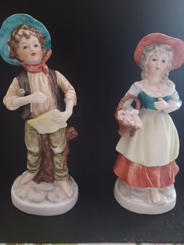 2 statuine Capodimonte vintage