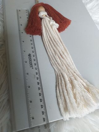 Macrame Bambola decorativa Boho Nordico handmade 