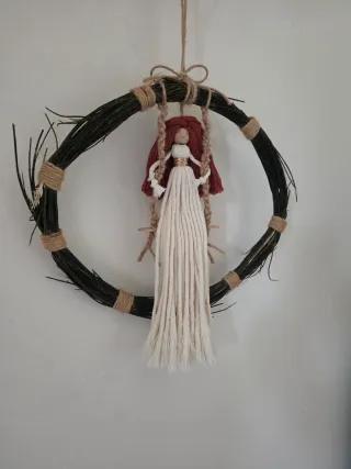 Macrame Bambola decorativa Boho Nordico handmade