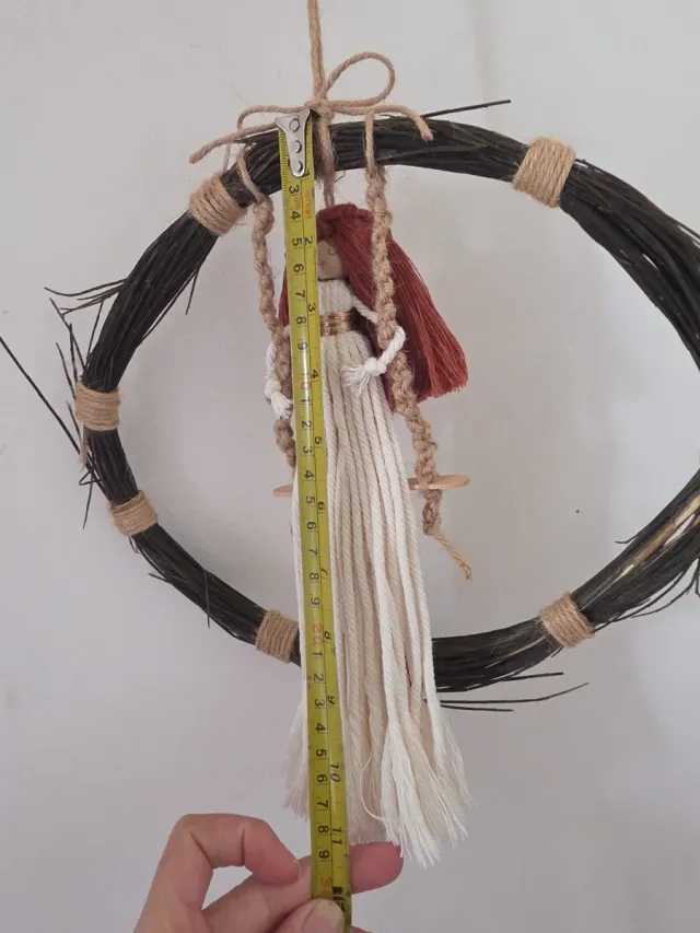 Macrame Bambola decorativa Boho Nordico handmade