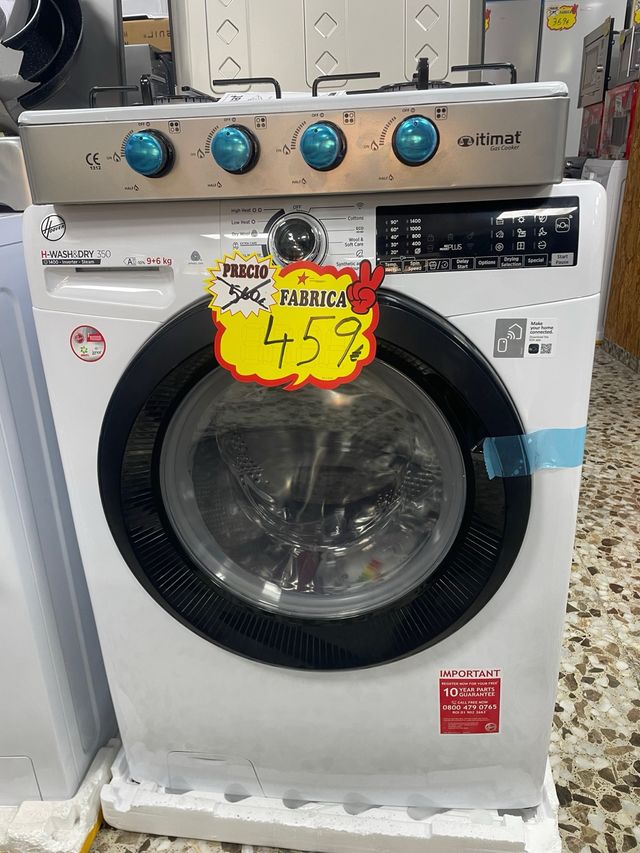 LAVADORA SECADORA HOOVER 9 MAS 6