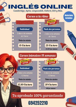 Clases de inglés online