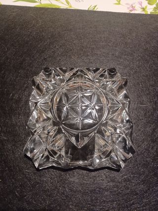 Posacenere vetro molato vintage