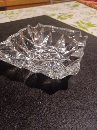 Posacenere vetro molato vintage