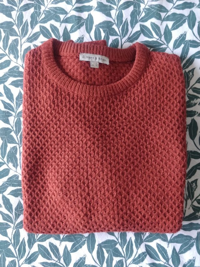 Maglione Uomo S Rosso mattone ruggine Hart Bros