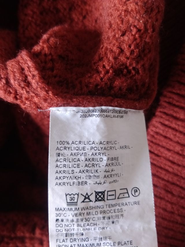 Maglione Uomo S Rosso mattone ruggine Hart Bros