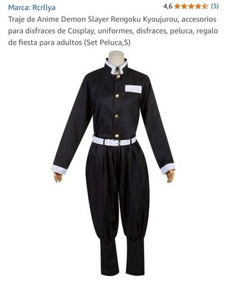 Traje de anime Demon  slayer Rengoku Kyoujurou