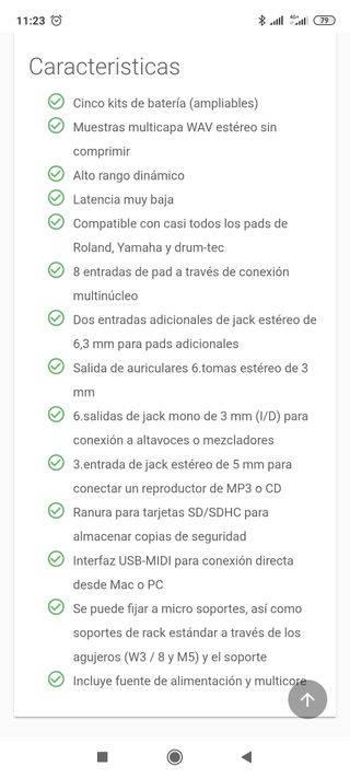 MODULO DE BATERÍA ELECTRÓNICA ATV AD5