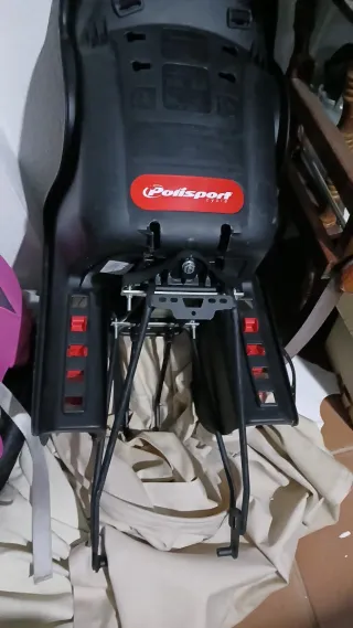 Silla bicicleta niños con transportin