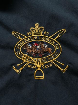 Polo Ralph Lauren 3 Sz M Navy Zip Jacket Rare One