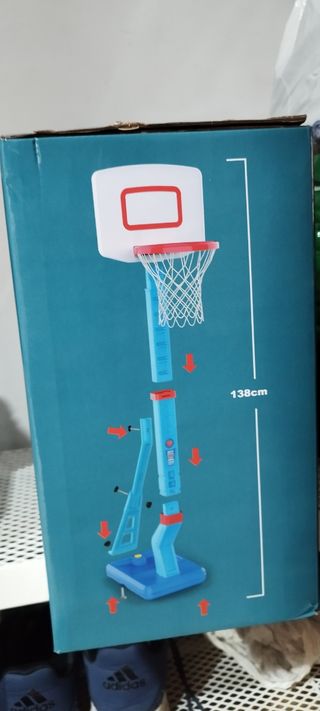 Canasta baloncesto regulable  70-138cm.