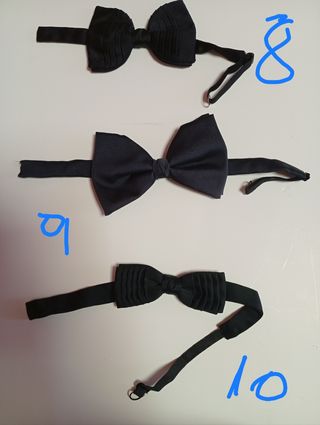 Pajaritas:unas con pinza, y otras con tira y gafet