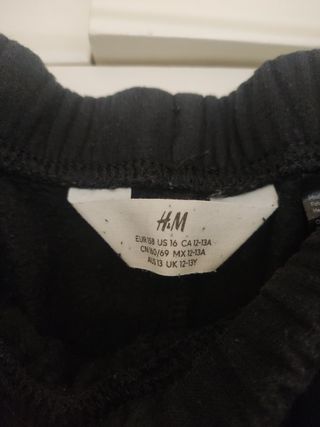 2 pantalones chándal negro