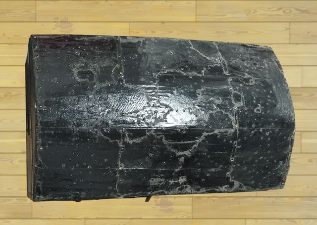 Baúl antiguo negro grandes dimensiones