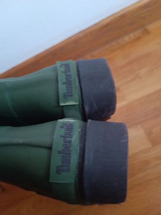 Botas de agua Timberland verde militar talla 35.5
