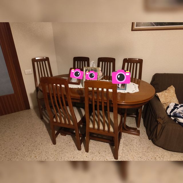 Mesa comedor y 6 sillas
